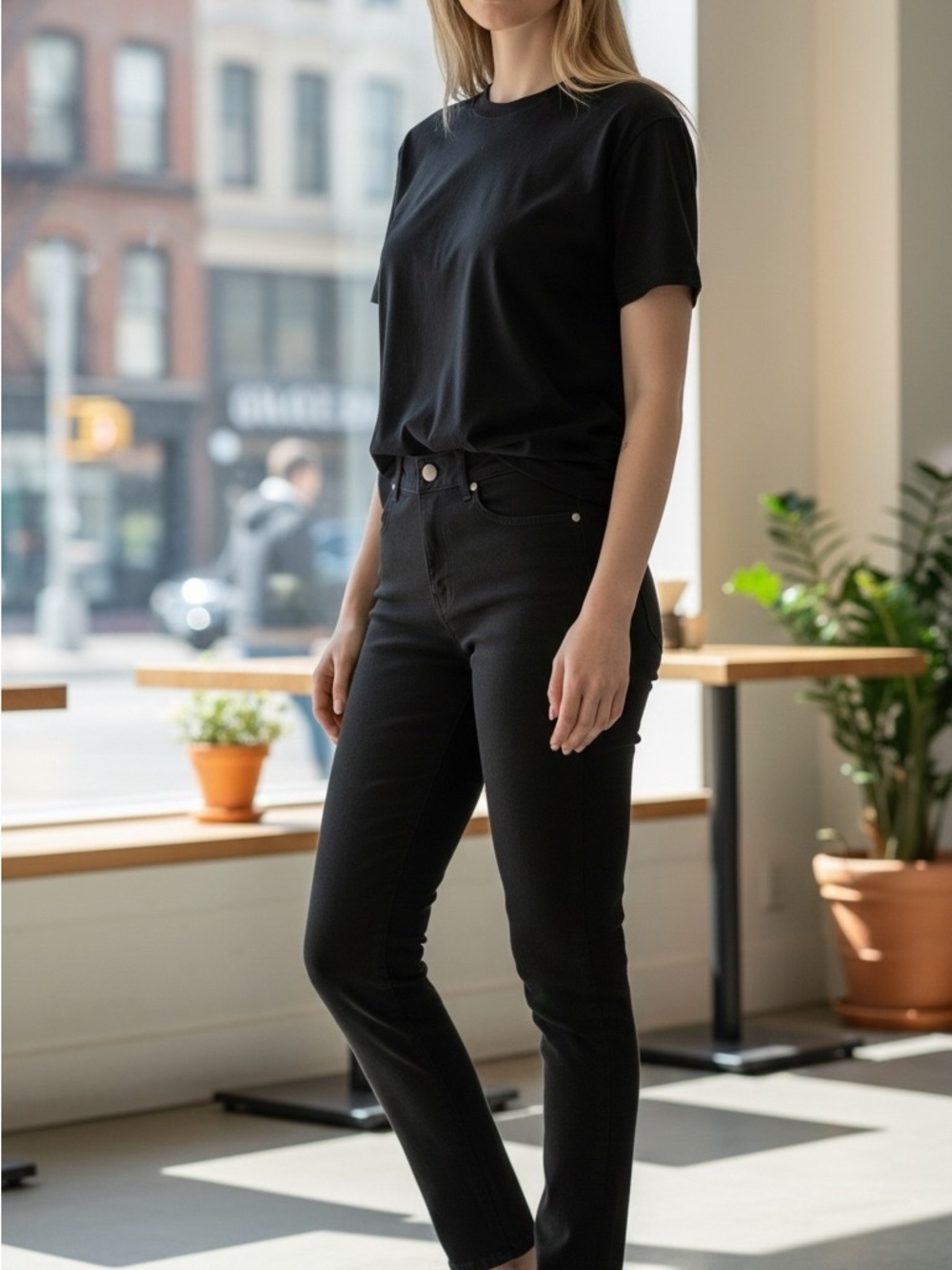 1822 Women’s Black Slim Fit Jeans - Classic Everyday Style
